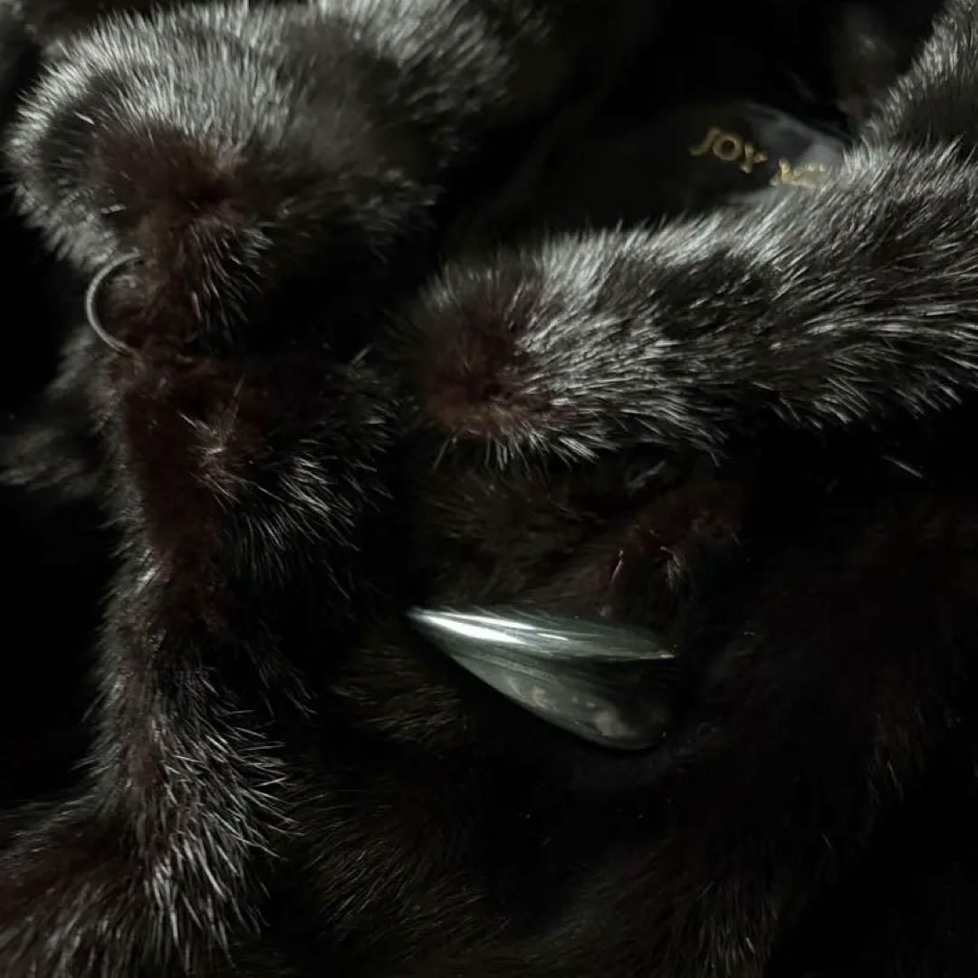 ツヤ◎ 高級ミンクSAGA MINK COAT ふわトロ　black サイズF