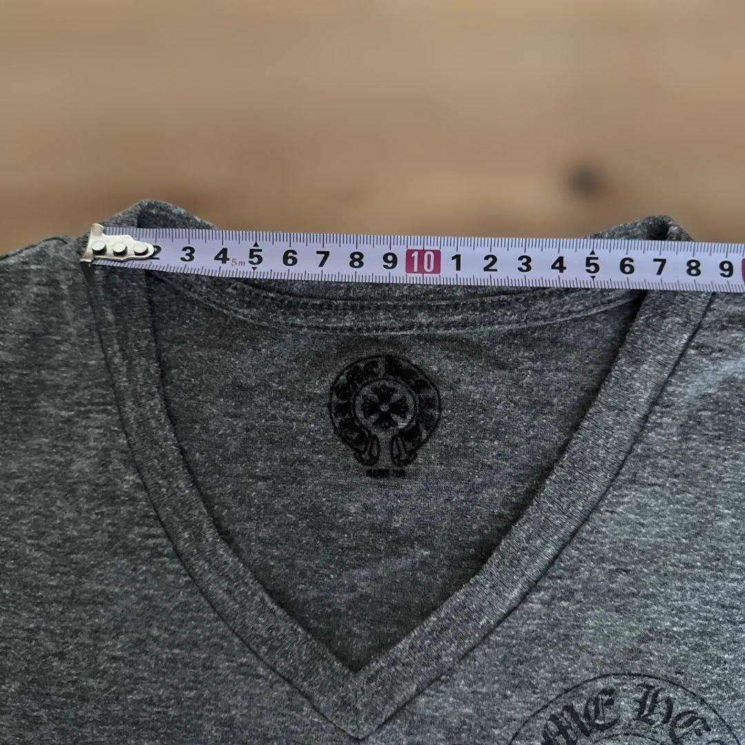 【超希少】Chrome Hearts グレー Vネック Tシャツ
