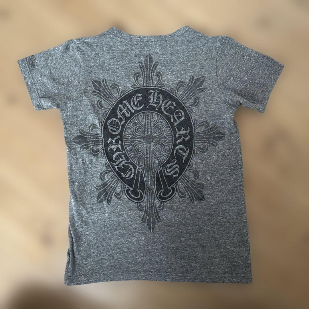 【超希少】Chrome Hearts グレー Vネック Tシャツ