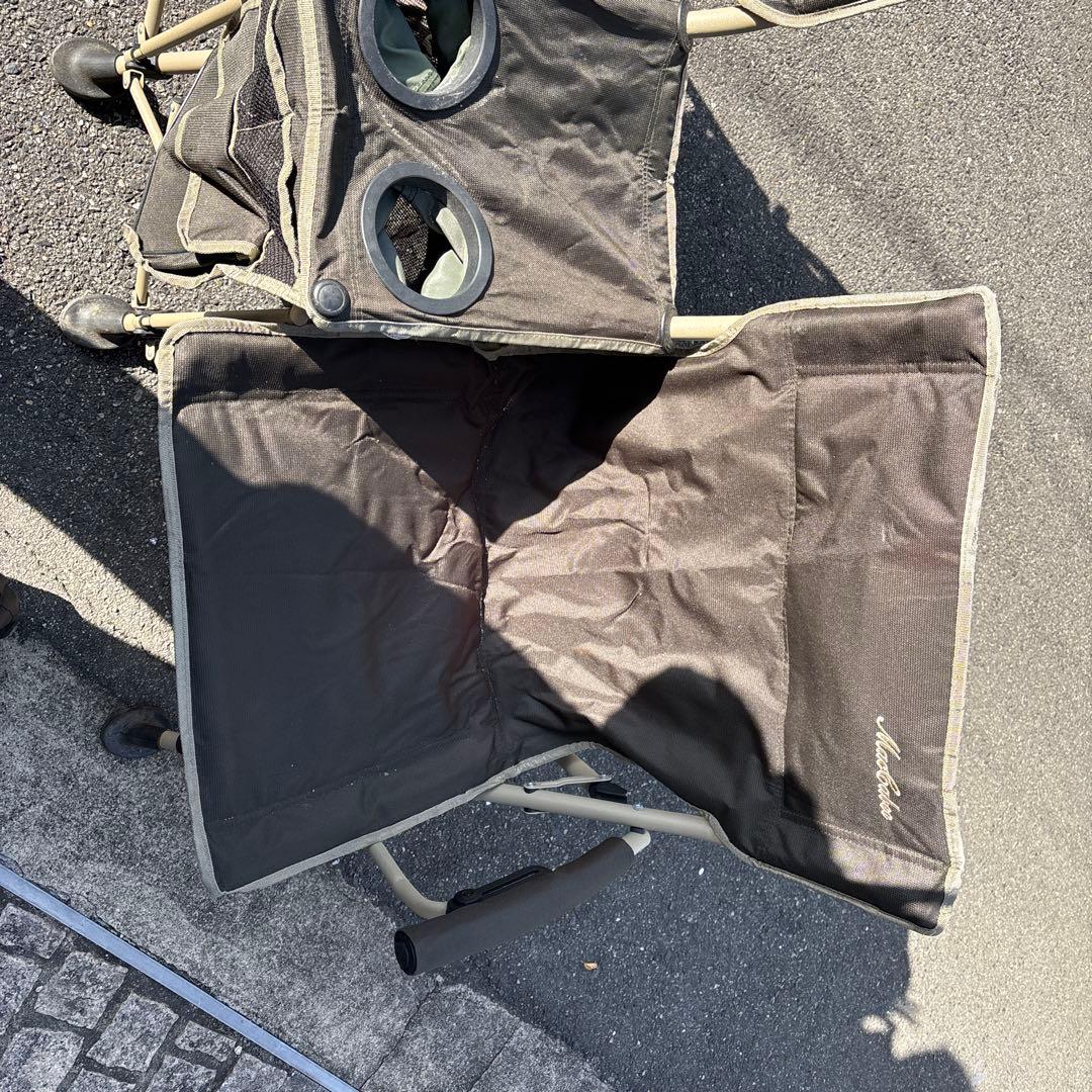 MacCaddy 2人用折りたたみチェア 黒