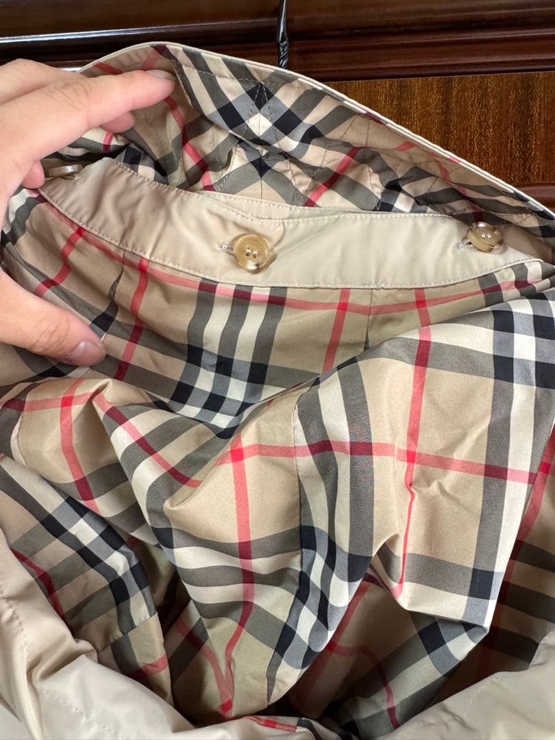 BURBERRY ベージュ フード付き Sサイズ トレンチコート
