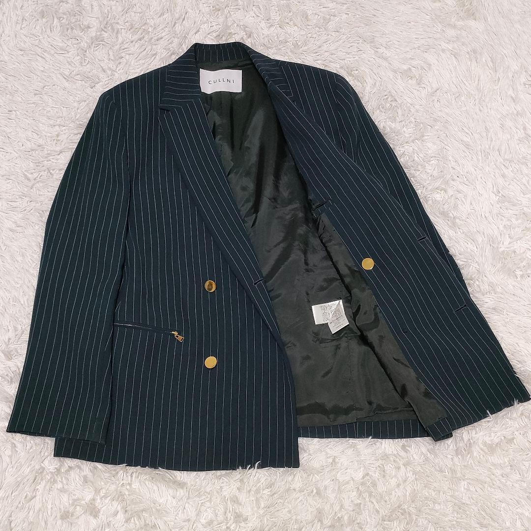 ✨️現行✨️　クルニ　ダブルブレスト　セットアップ　金ボタン　シワになりにくい