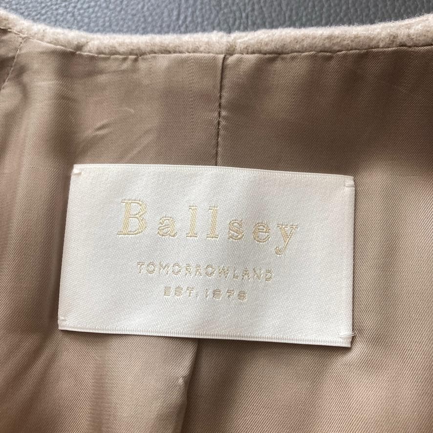ト*ム様 【大人気】Ballsey　プレミアムウールリバー ノーカラーコート ベ