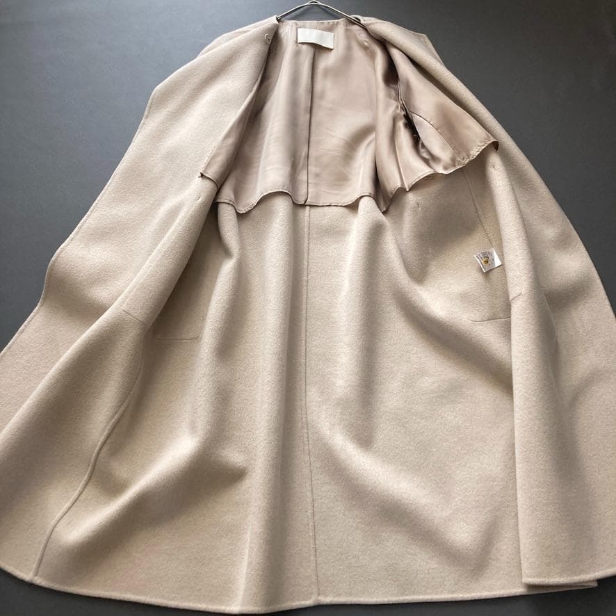 ト*ム様 【大人気】Ballsey　プレミアムウールリバー ノーカラーコート ベ