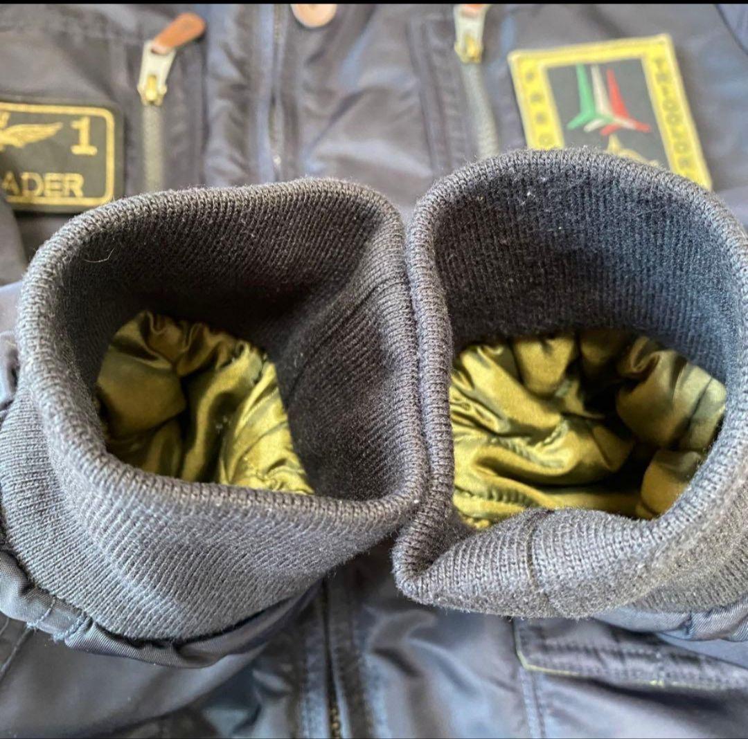 【AERONAUTICA MILITARE】フライトジャケットB-15ネイビーL