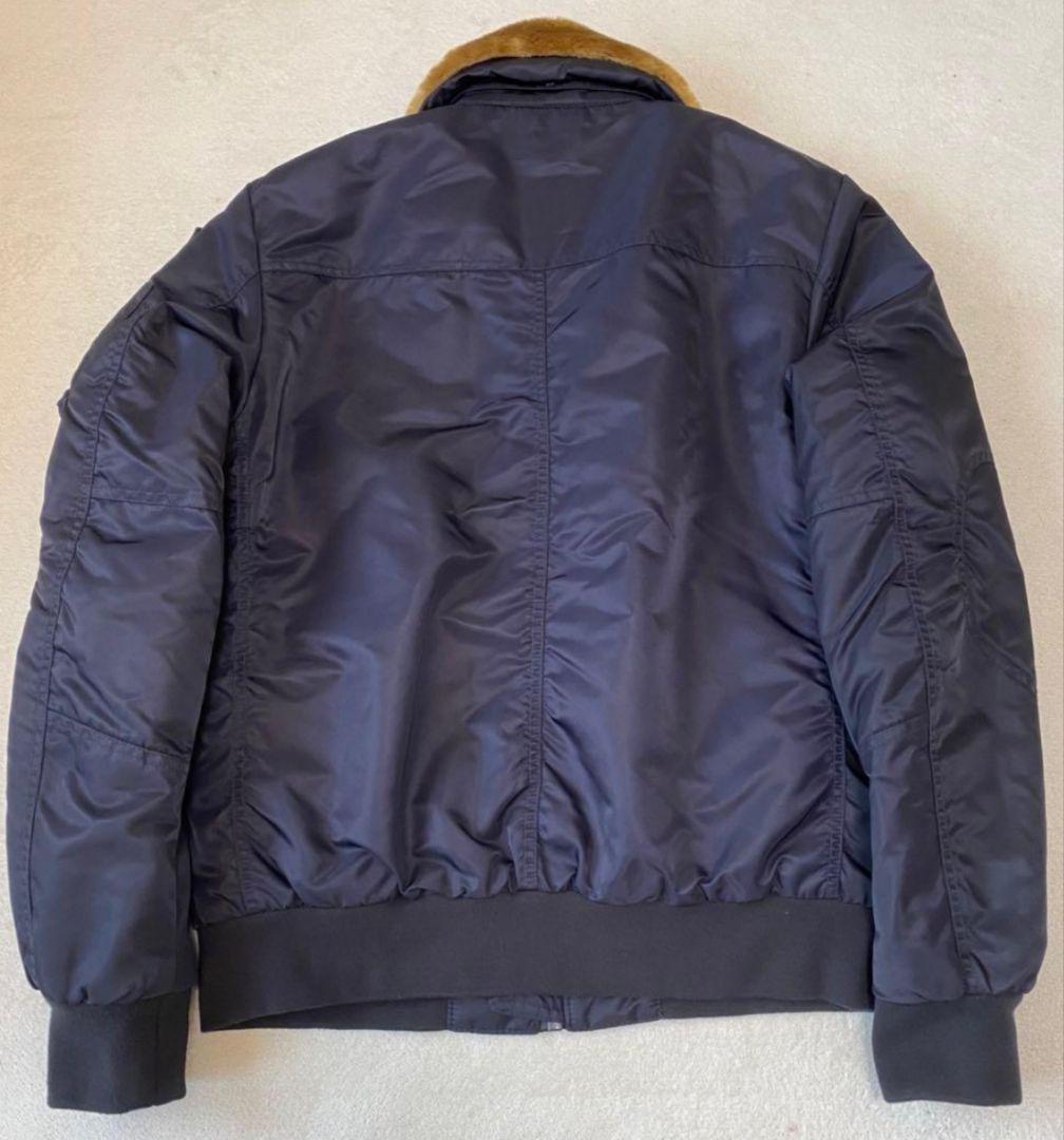 【AERONAUTICA MILITARE】フライトジャケットB-15ネイビーL