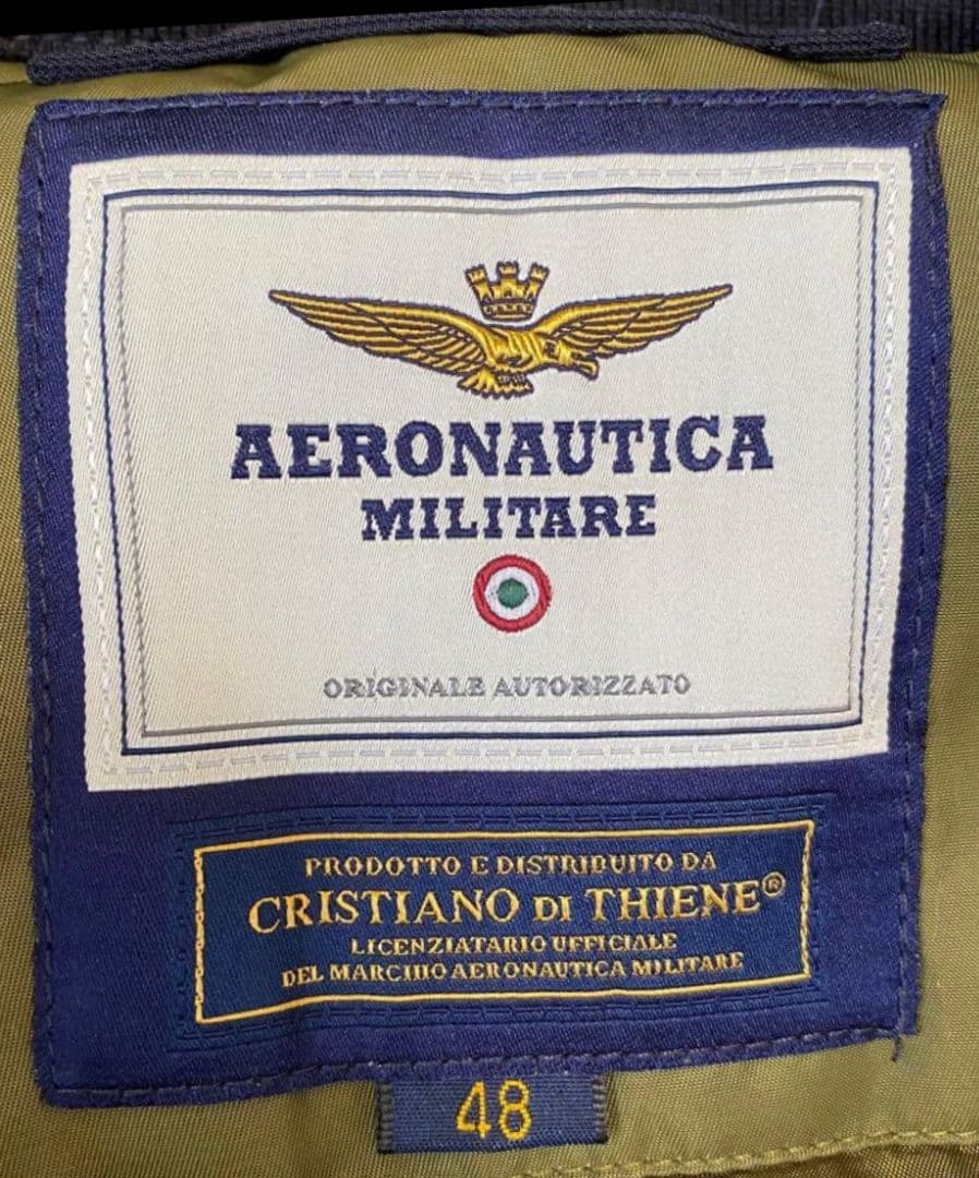 【AERONAUTICA MILITARE】フライトジャケットB-15ネイビーL