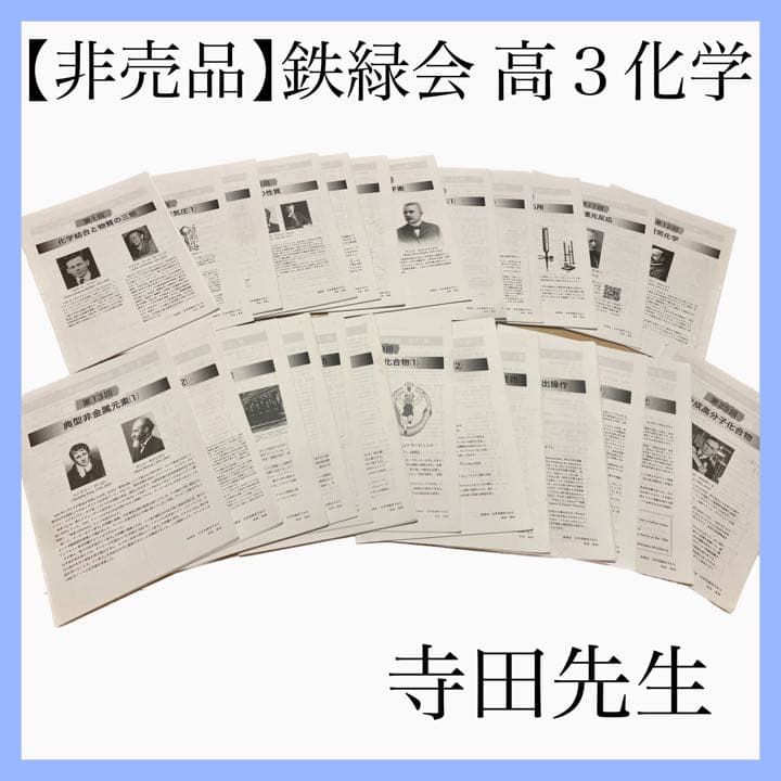 【非売品】鉄緑会 高３化学 授業冊子 寺田先生