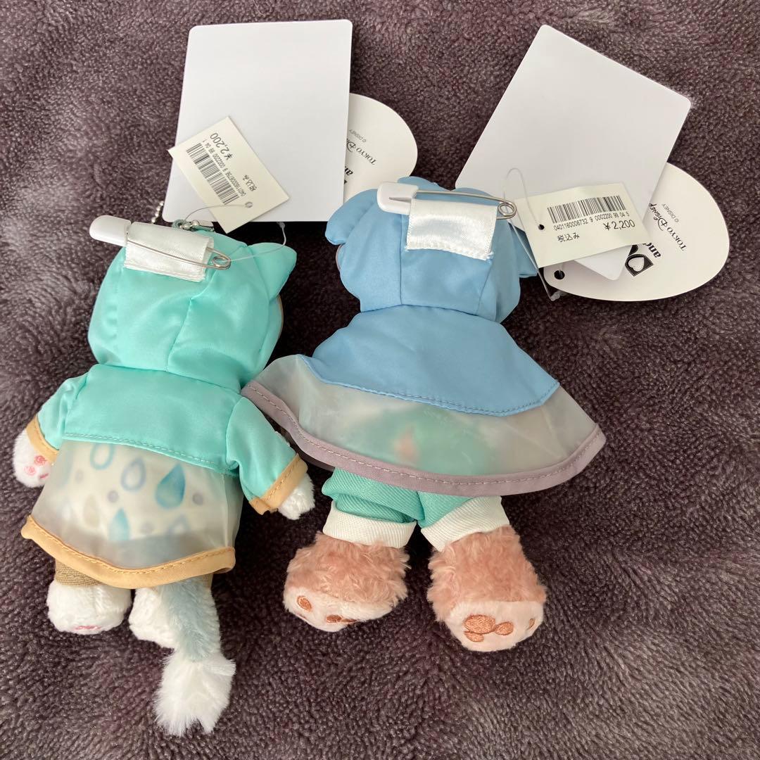 ダッフィー ジェラトーニ　ぬいぐるみバッジ　ビューティフルレイニーデイズ