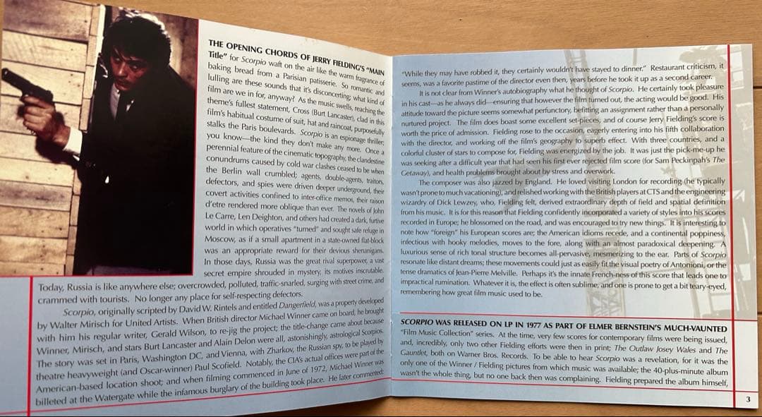 スコルピオ　オリジナル・サウンドトラック　CD　音楽ジェリー・フィールディング