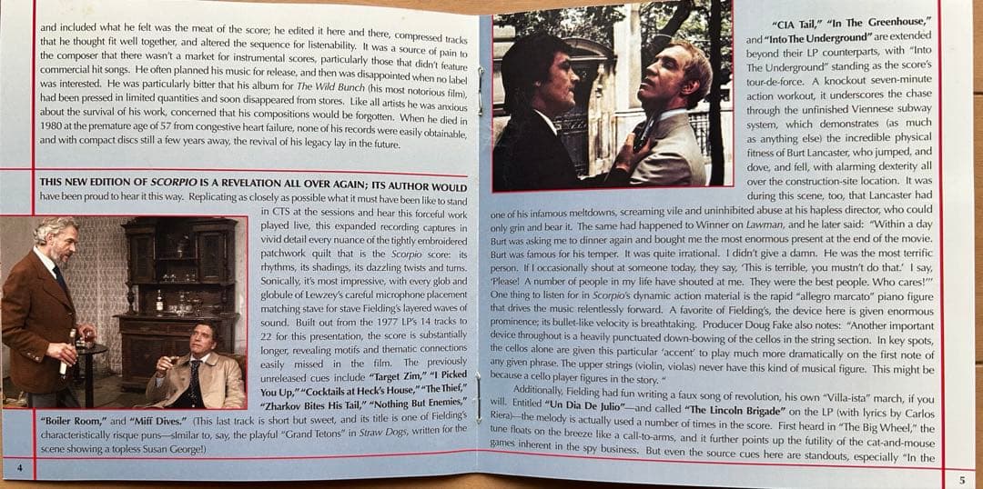 スコルピオ　オリジナル・サウンドトラック　CD　音楽ジェリー・フィールディング