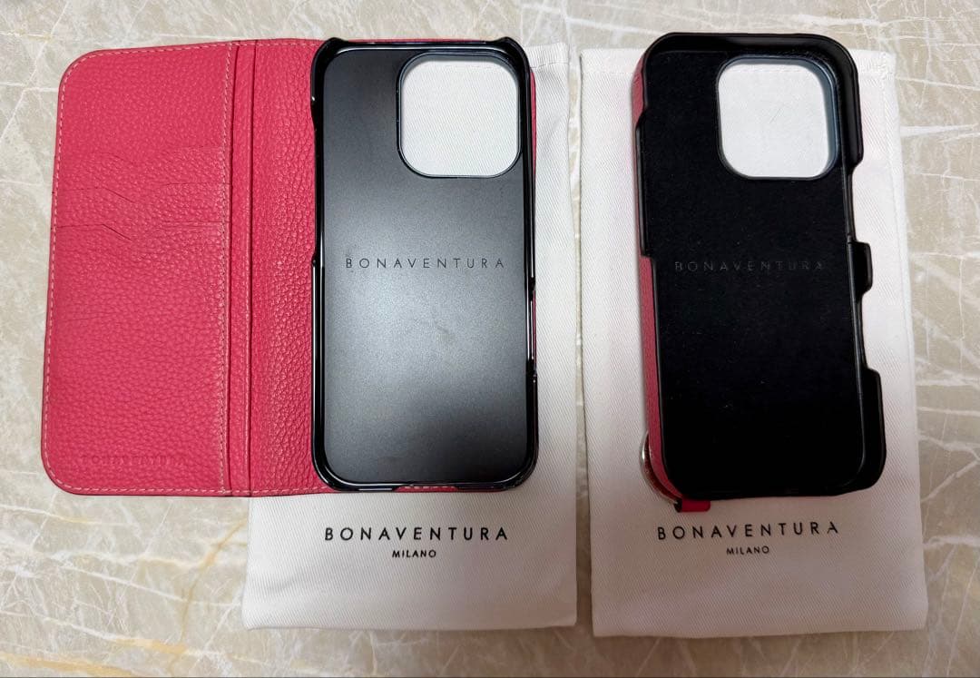 【クリーニング・枠交換済】ボナベンチュラ iPhone16Proケース 2種類