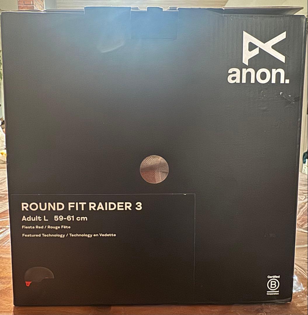 25-26 Anon レイダー 3 ラウンドフィット ヘルメット