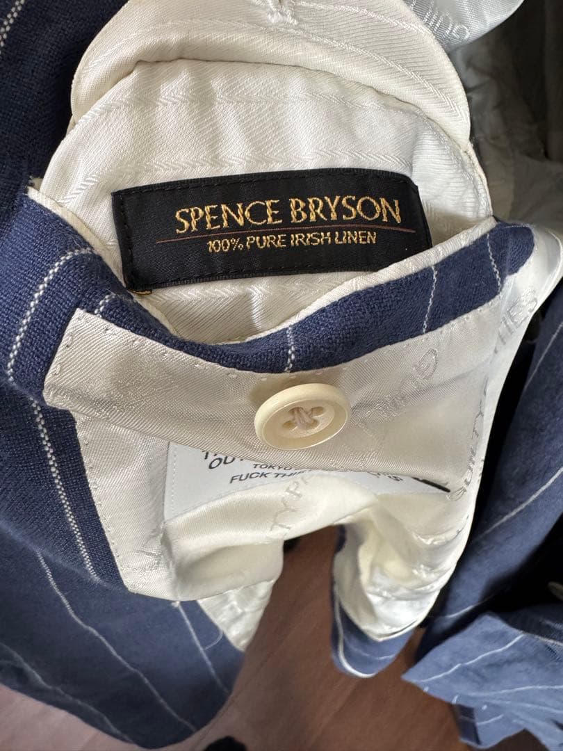 ワコマリア ネイビー ストライプ スーツ　3ピース　セットアップ