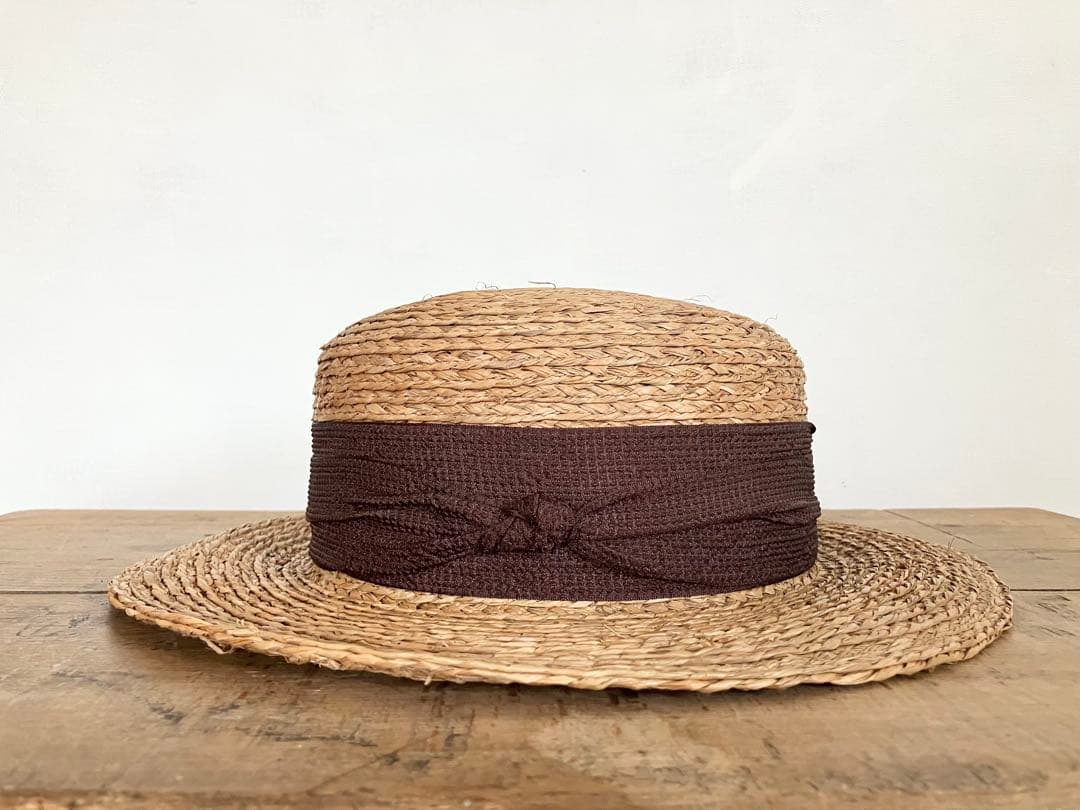 Sashiki ブラウン　ラフィアハット