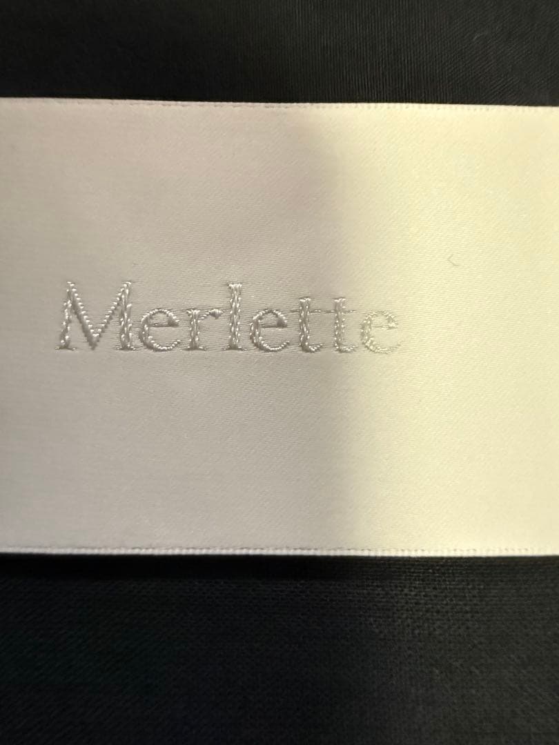 Merlette ハドソンブラック ロングスリーブ Vネック ワンピースXS