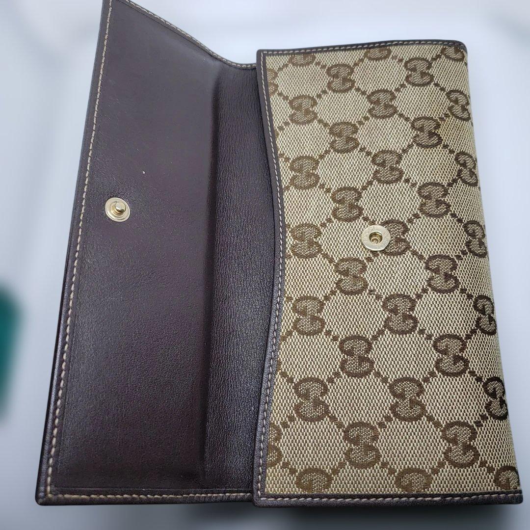 GUCCI GGキャンバス 長財布 ハートロゴ