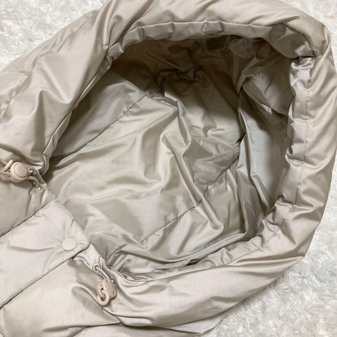 極美品♡ プラステ ロングダウンジレ ベスト フード Sサイズ ベージュ