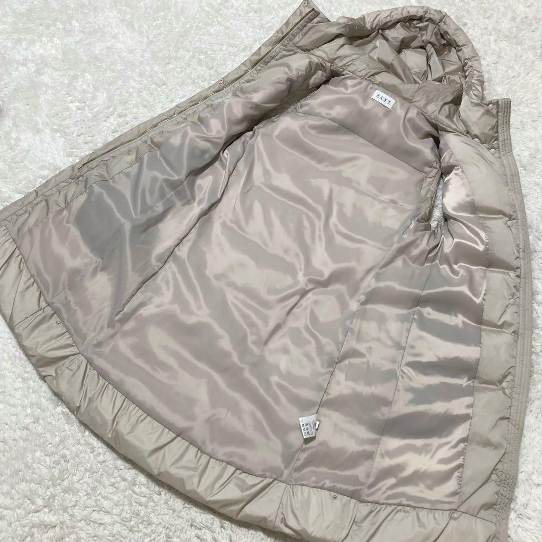 極美品♡ プラステ ロングダウンジレ ベスト フード Sサイズ ベージュ