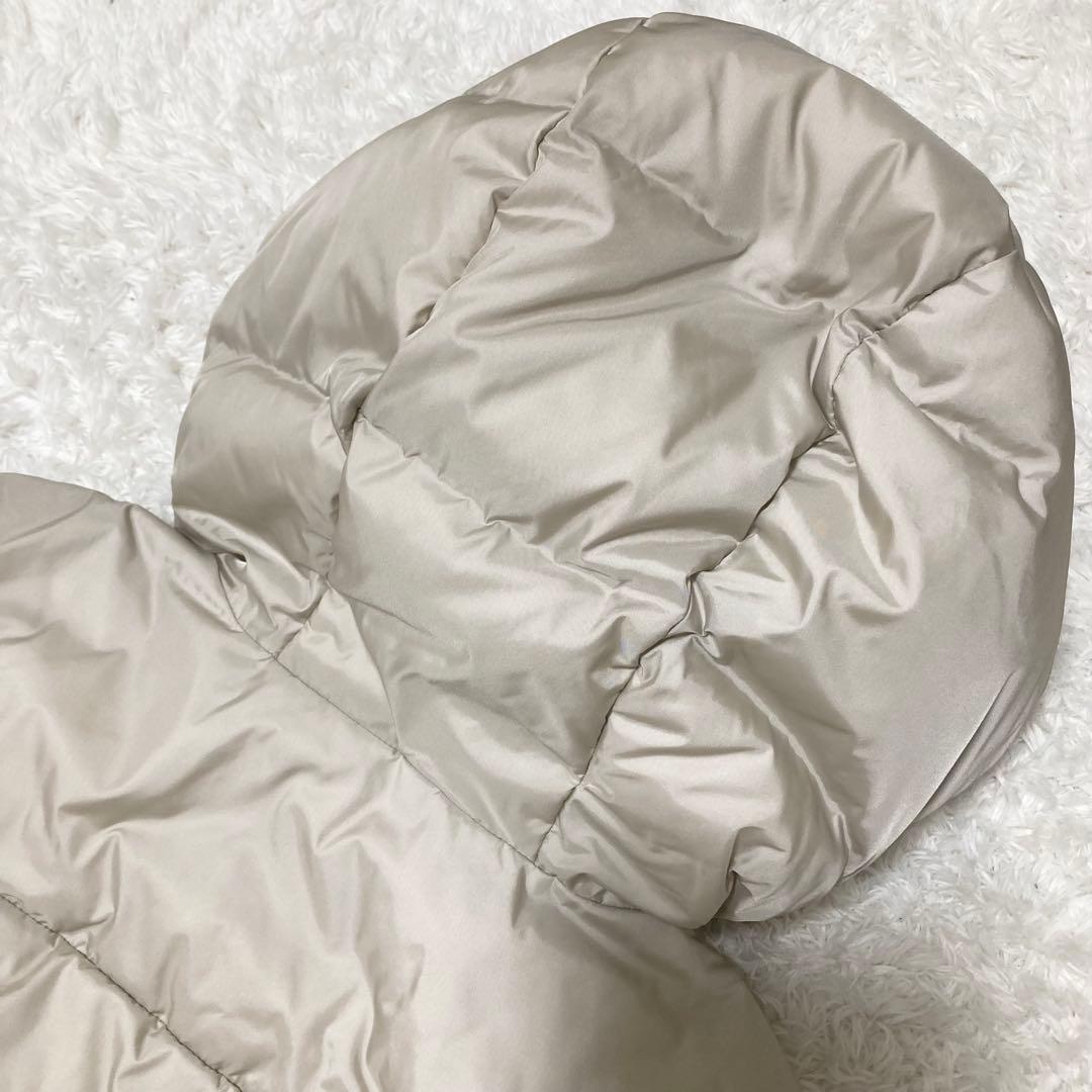 極美品♡ プラステ ロングダウンジレ ベスト フード Sサイズ ベージュ