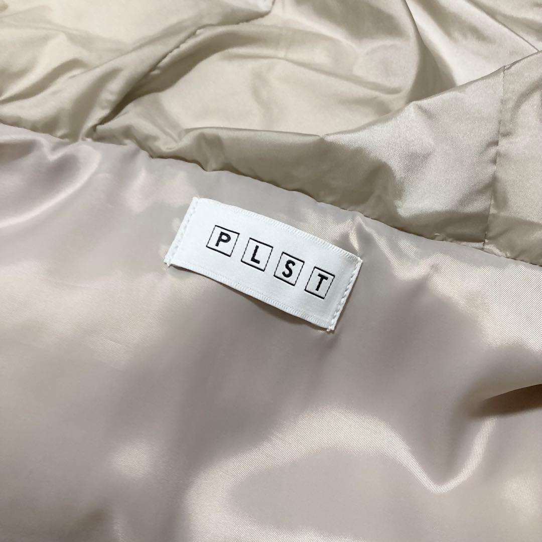 極美品♡ プラステ ロングダウンジレ ベスト フード Sサイズ ベージュ