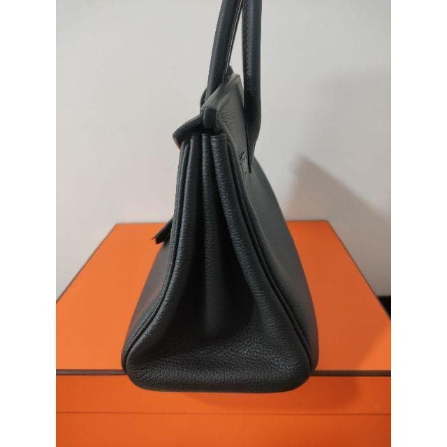 HERMES バーキン 25 黒 ハンドバッグ ゴールド金具