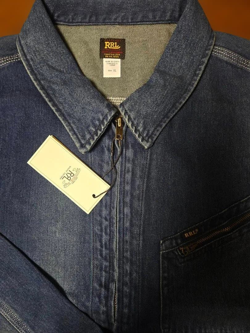tamotty RLデニム前開きZIPジャケット L