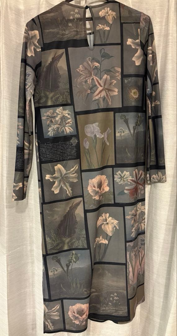 Ameri FLOWER PATCHWORK CUTDRESS ロングワンピース