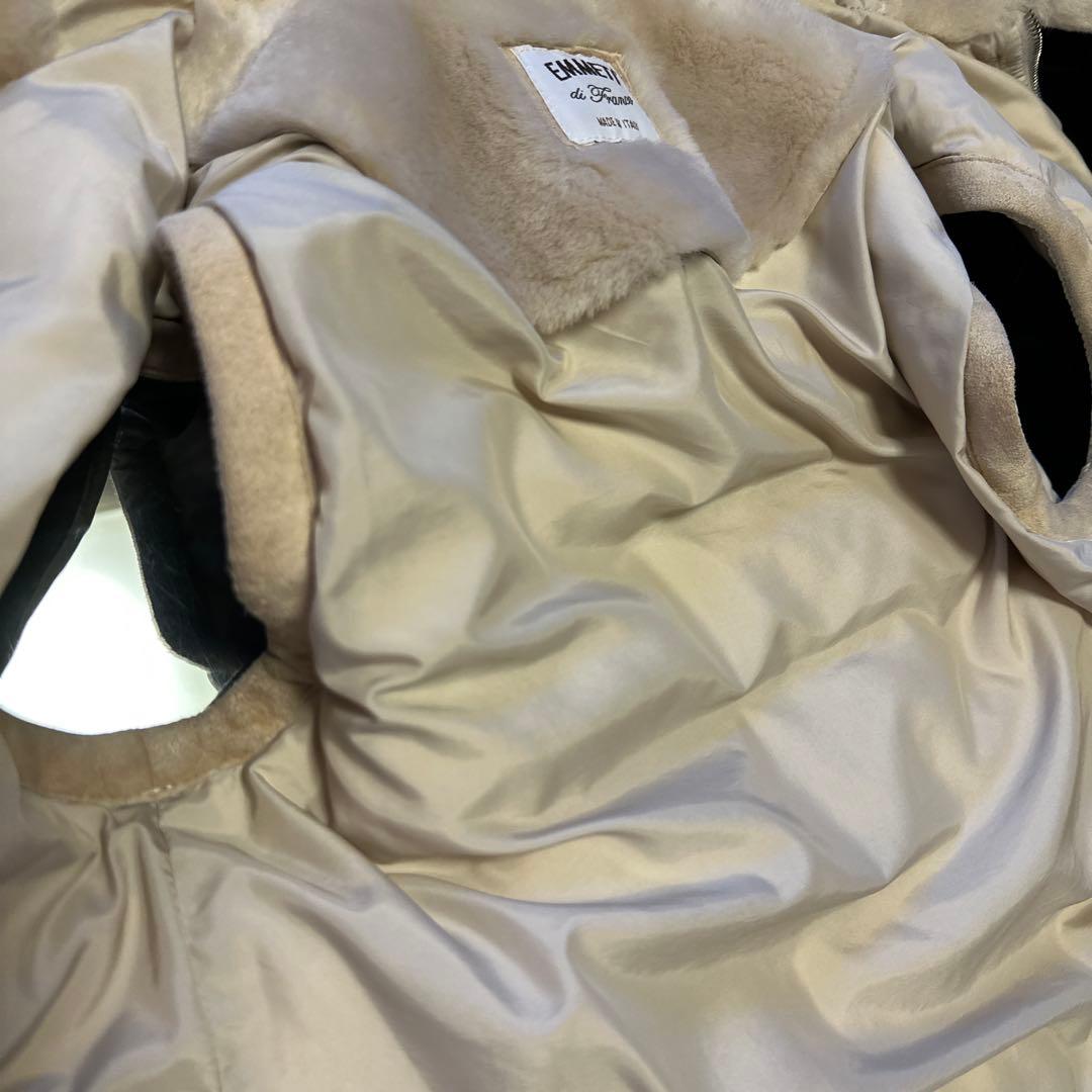 EMMETI エンメティ ムートン ダウンベスト ジレ 36