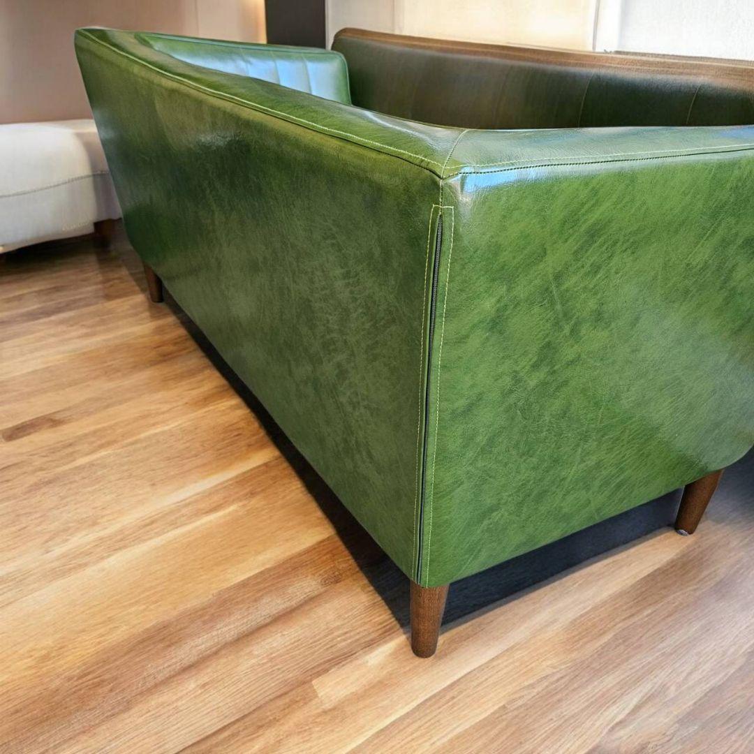 【q074 k】 niko and… 二人掛け ソファ グリーン 緑 ニコアンド