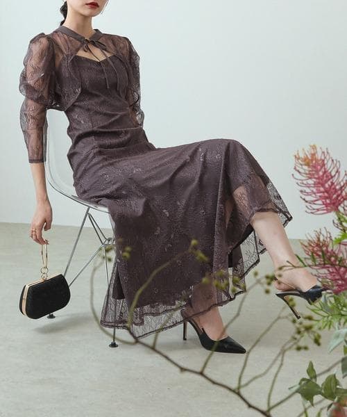 極美品 kana カナ 3way レースボレロセット ドレス М オケージョン