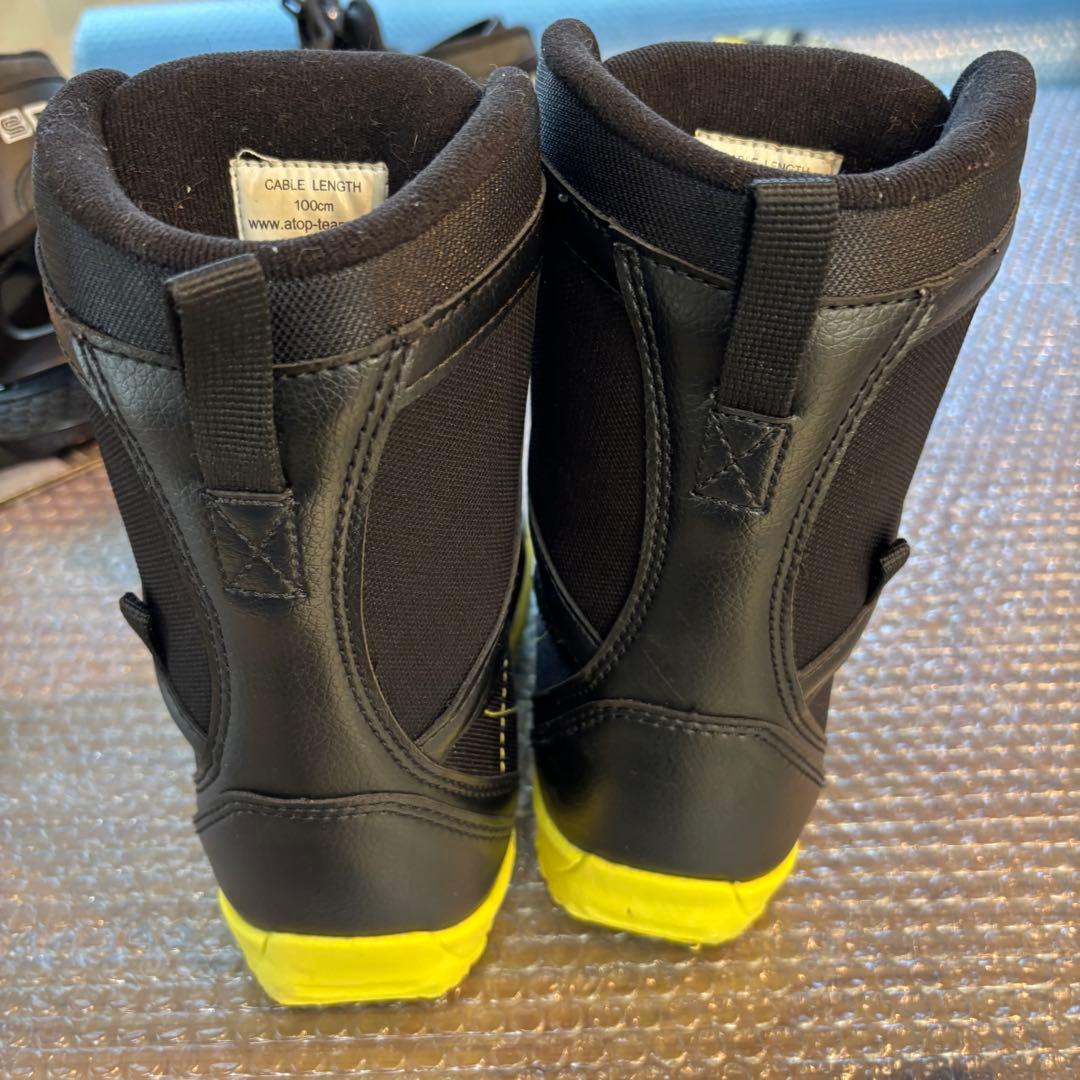 男の子　ジュニア スノーボードセット　ワイヤーブーツ付 100cm 20cm