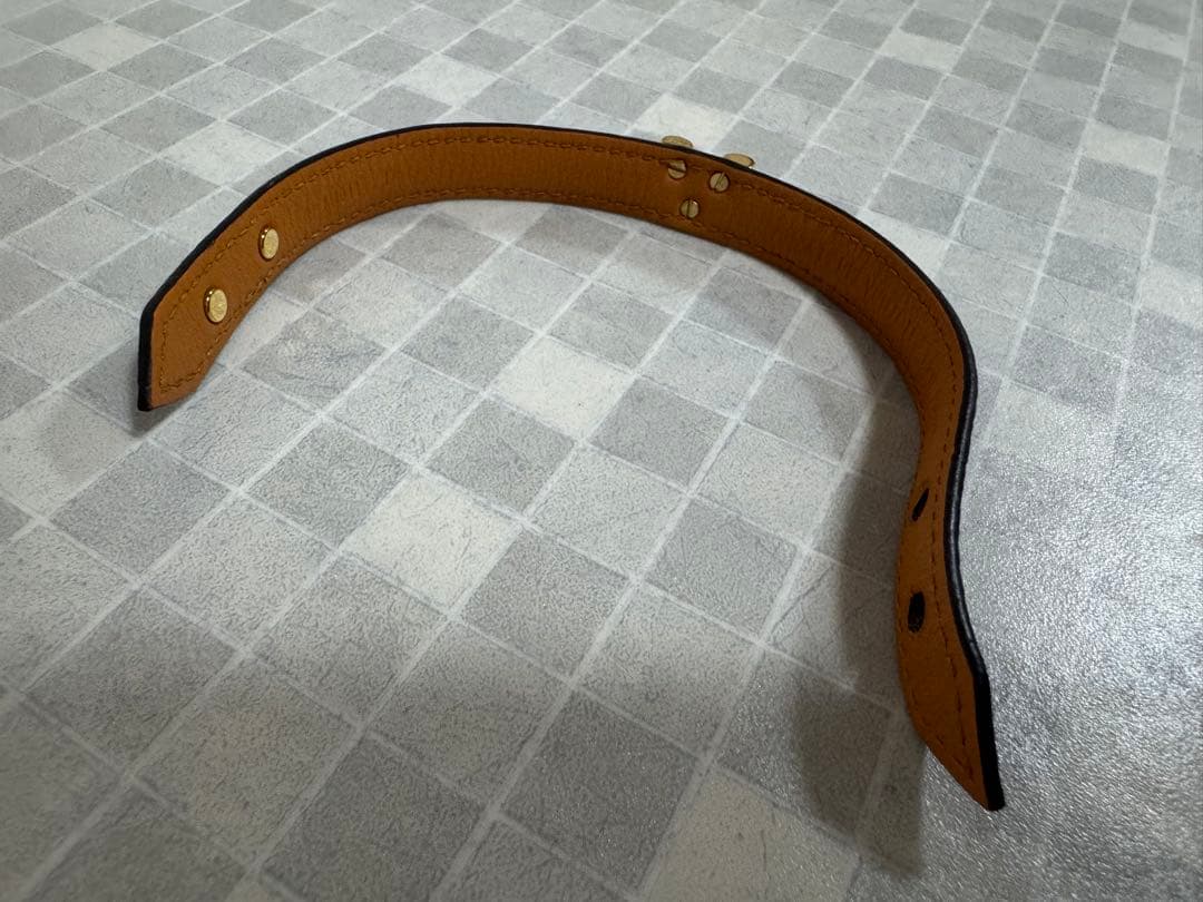 Louis Vuitton レザー バングル ブラウン