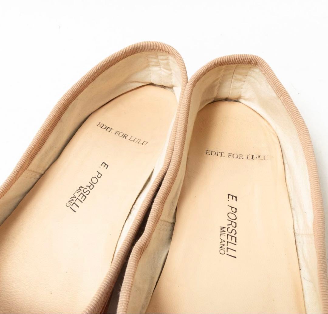 価格3万円●E.PORSELLI EDIT FOR LULU バレエシューズ36
