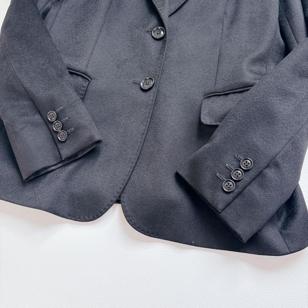 極美品✨MaxMara ピュアカシミヤ テーラードジャケット 黒 40 イタリア