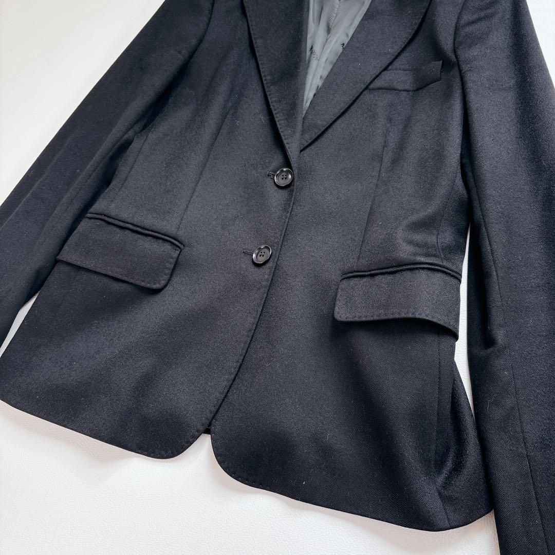 極美品✨MaxMara ピュアカシミヤ テーラードジャケット 黒 40 イタリア