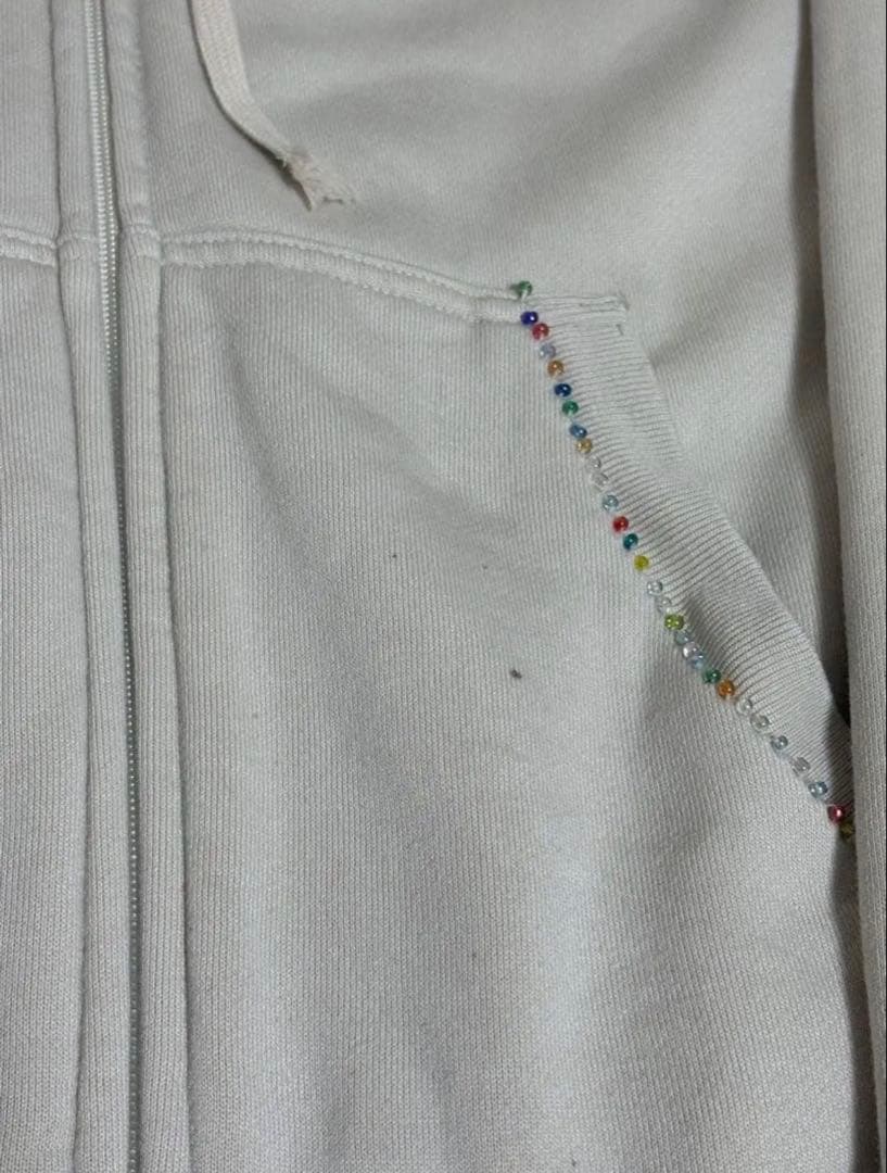 SCULPTOR Beaded Hoodie Zip Up パーカー M