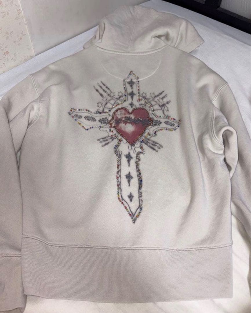 SCULPTOR Beaded Hoodie Zip Up パーカー M