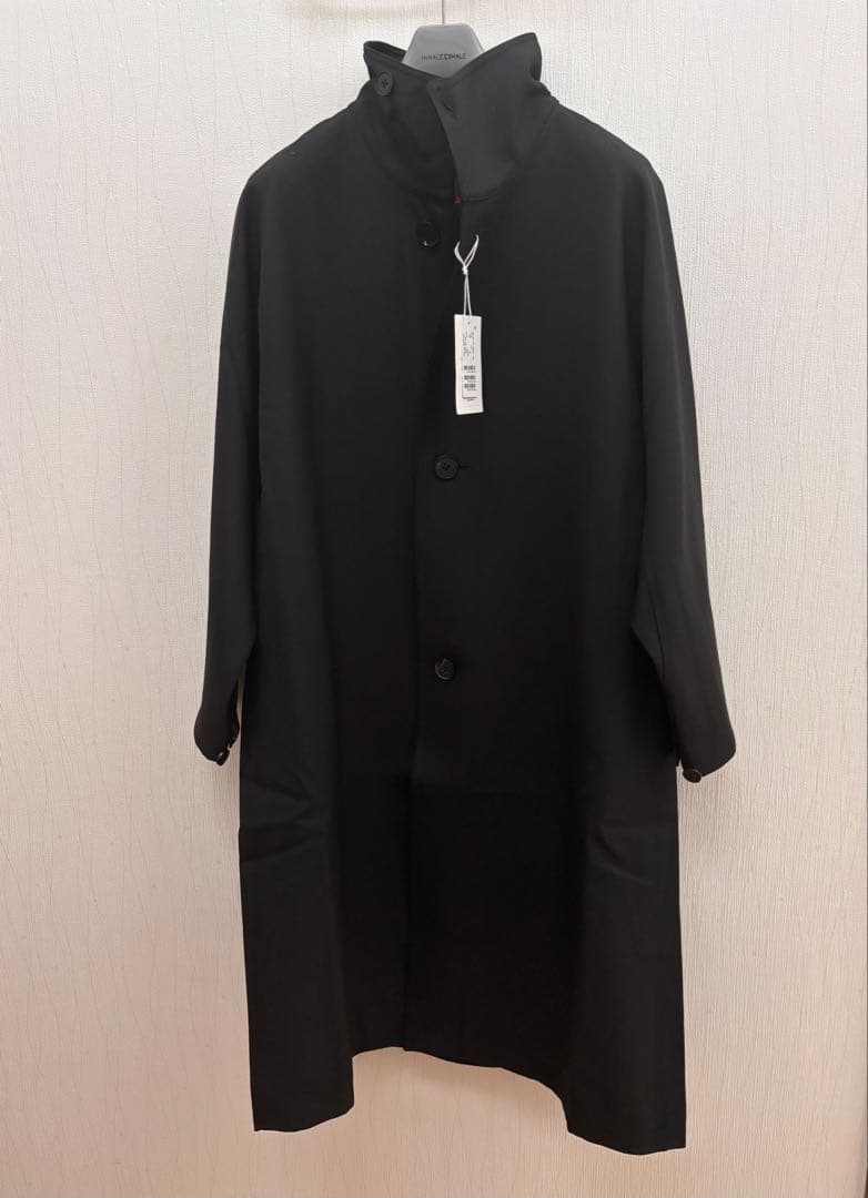 CABaN ウールギャバジン スタンドカラーコート