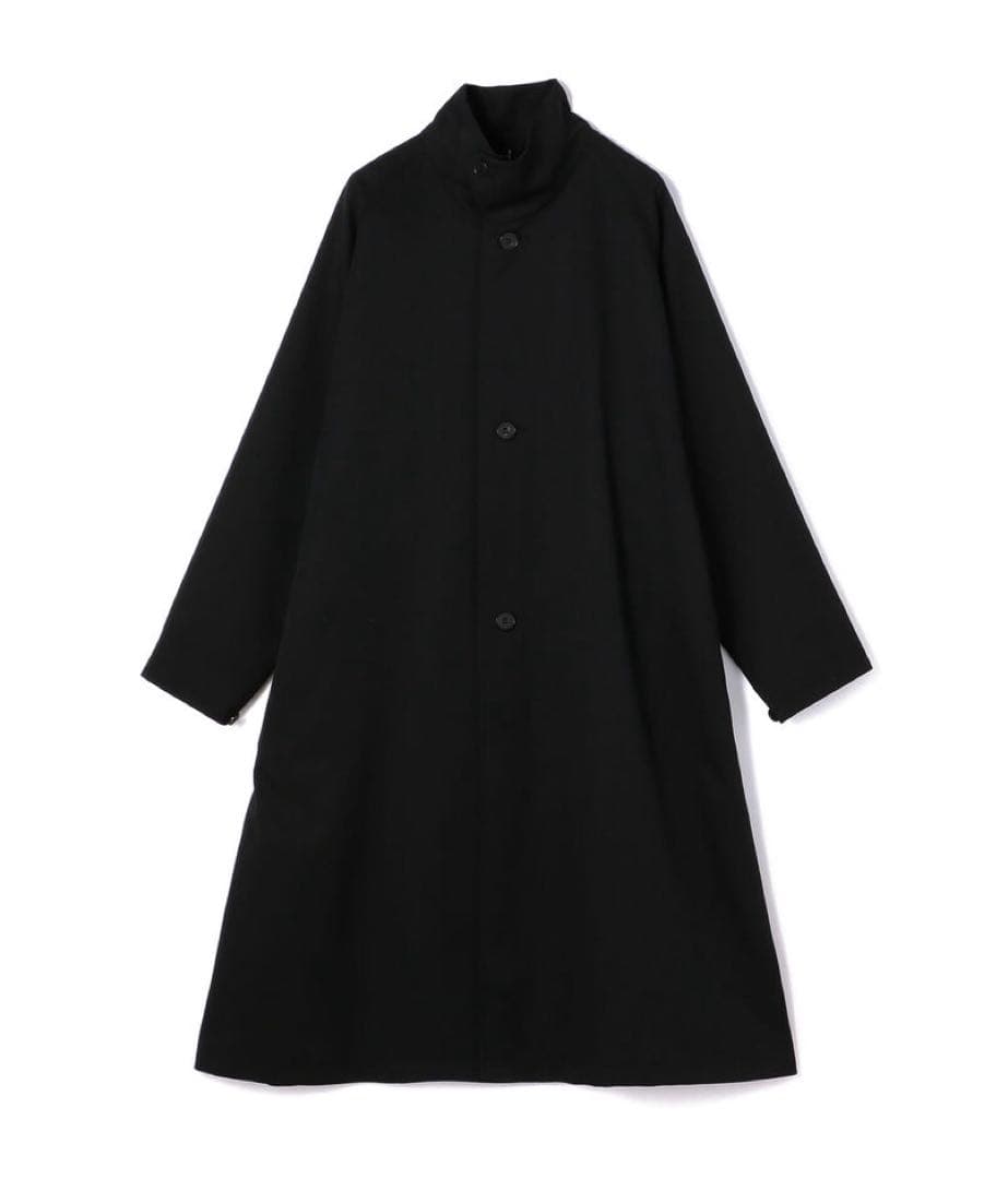 CABaN ウールギャバジン スタンドカラーコート
