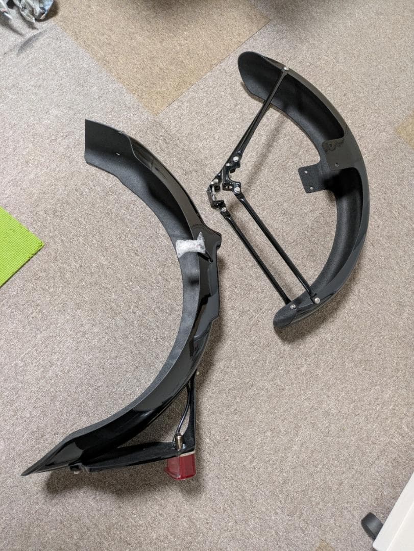 最終値下げ！【絶版！新品】K&H　リブ付きフェンダー前後セットW650／W400