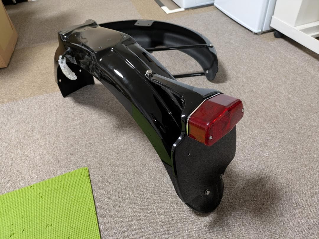 最終値下げ！【絶版！新品】K&H　リブ付きフェンダー前後セットW650／W400