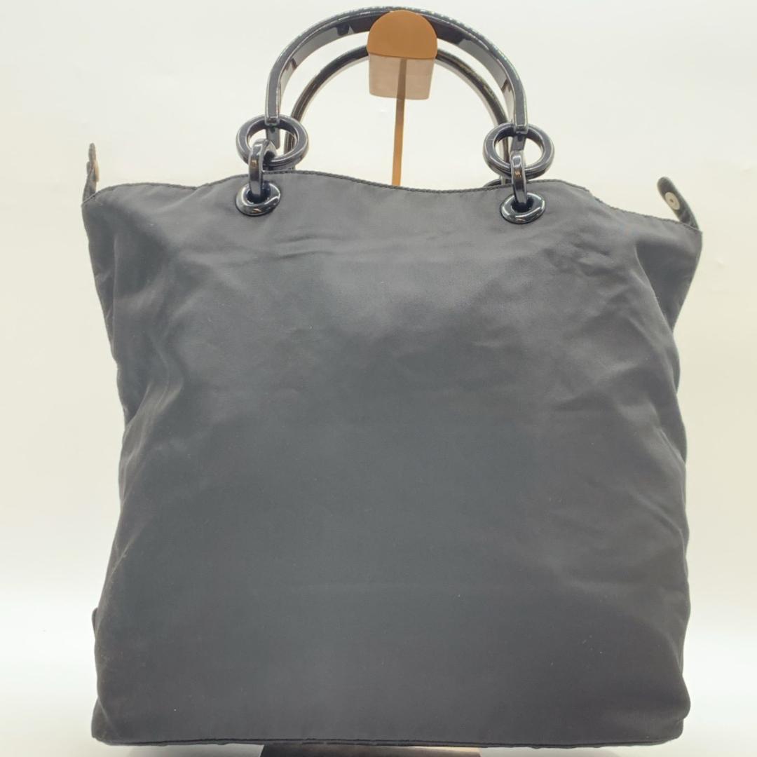 プラダ テスート プラハンドル トート ハンドバッグ ナイロン 三角ロゴプレート