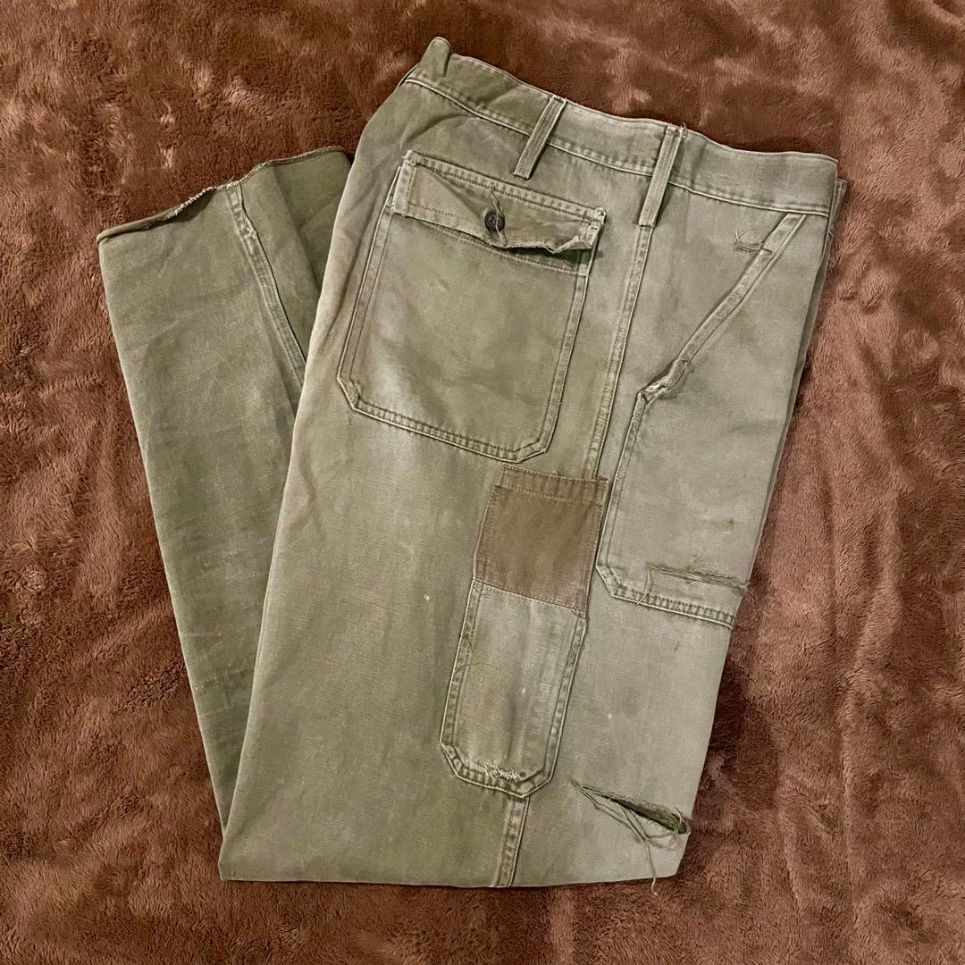 US ARMY M-43 フィールドトラウザーズ40s実物WWII OD米軍