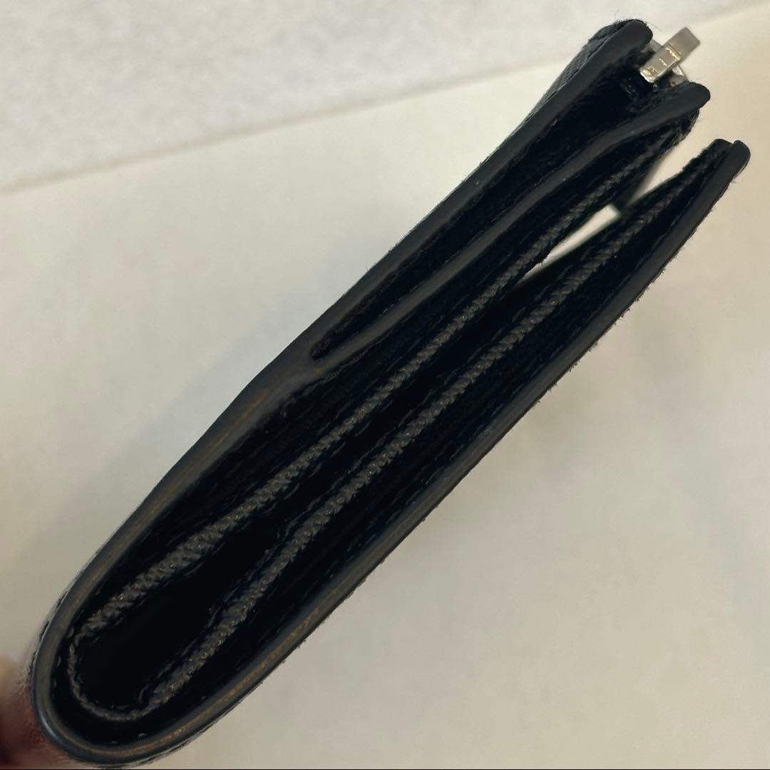 PRADA プラダ サフィアーノ トライアングル 財布 ブラック