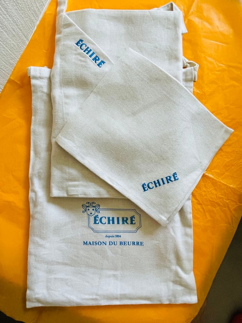 ECHIRE フレンチリネンエプロンセット