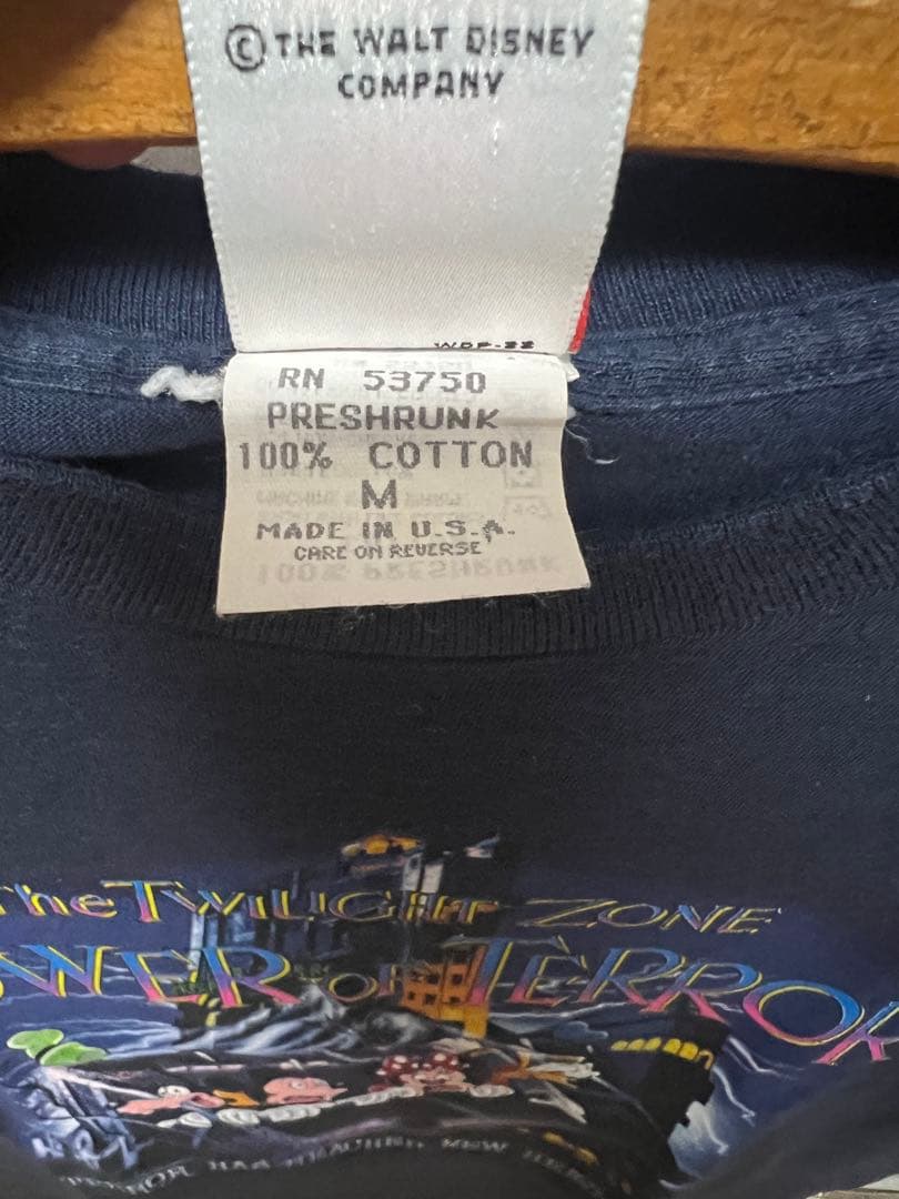 90s ディズニー　Disney　タワーオブテラー　ミッキー tシャツ 美品