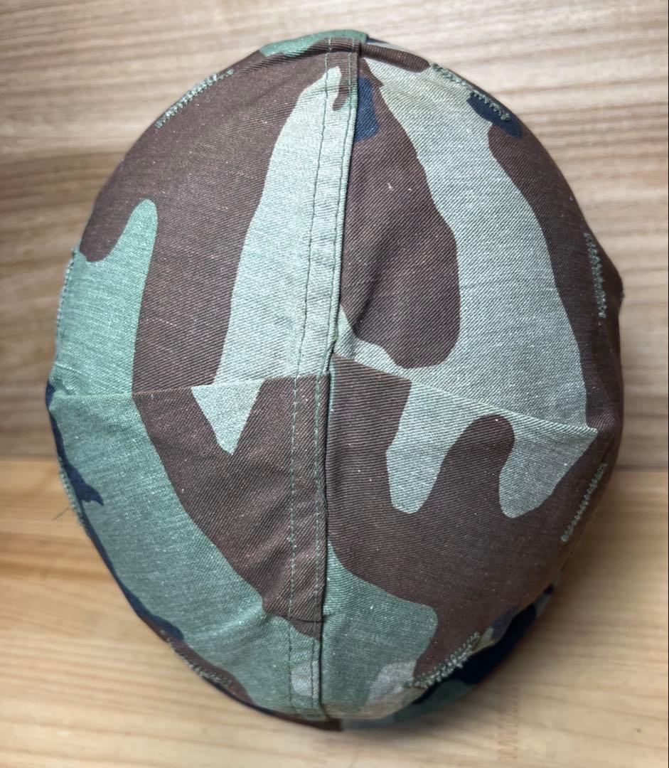 米軍　M1　M2　スチールポットヘルメット　ミッチェルヘルメットカバー付