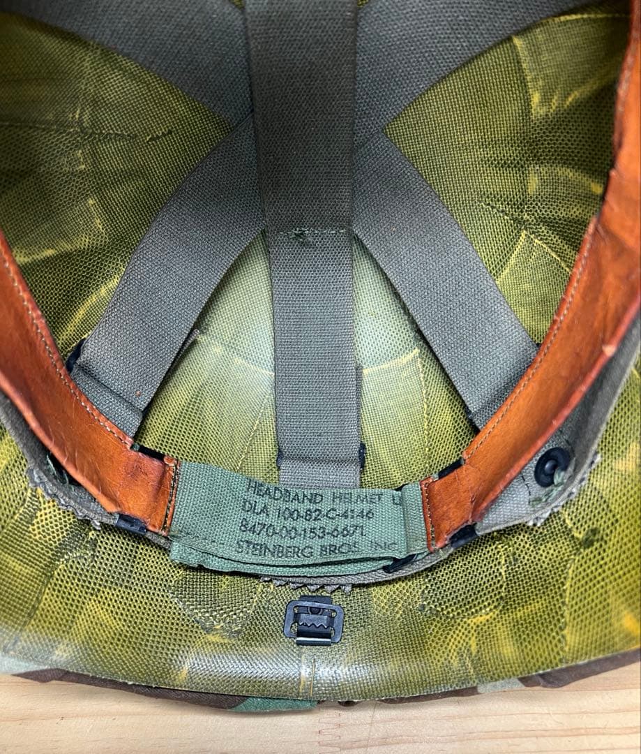 米軍　M1　M2　スチールポットヘルメット　ミッチェルヘルメットカバー付