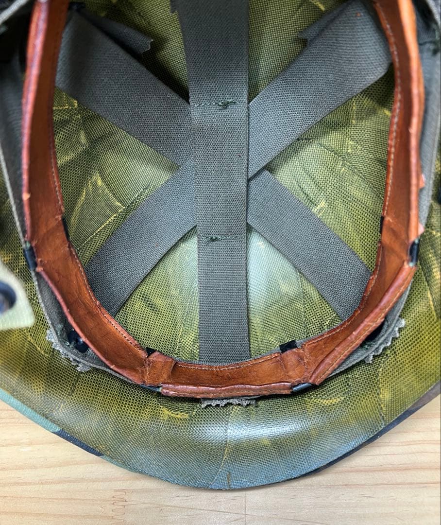 米軍　M1　M2　スチールポットヘルメット　ミッチェルヘルメットカバー付